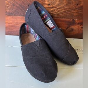 Toms Alpargata Black Canvas Shoes